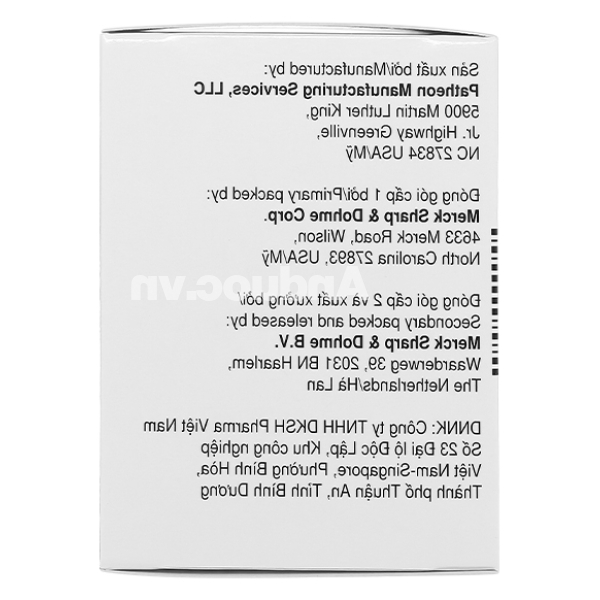 Thuốc cốm Singulair 4mg trị hen phế quản mạn tính hộp 28 gói