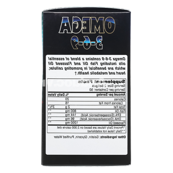 Dầu cá Pharmekal Omega 3-6-9 ngừa xơ vữa động mạch chai 100 viên