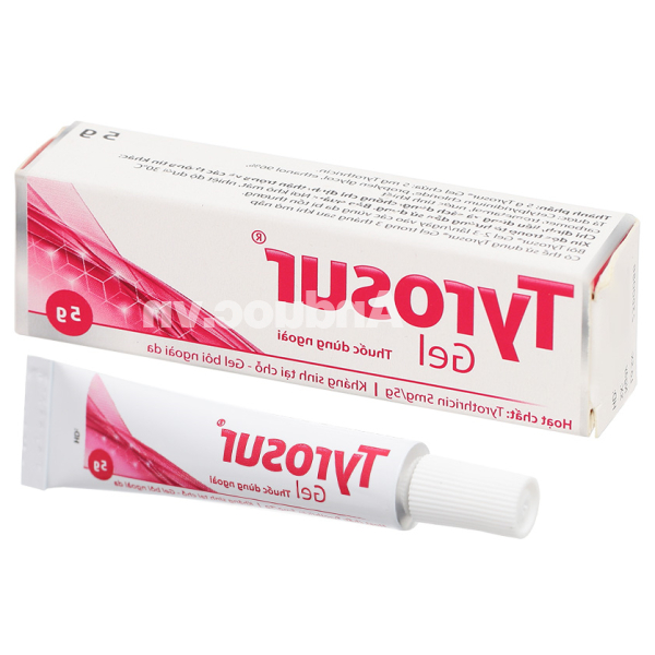 Tyrosur Gel phòng, trị nhiễm khuẩn do các vết thương nhỏ ở bề mặt da tuýp 5g