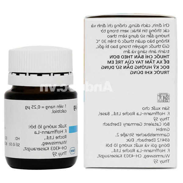 Rocaltrol 0.25mcg trị loãng xương lọ 30 viên