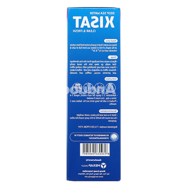 Xịt mũi Xisat Trẻ Em giảm nghẹt mũi chai 75ml