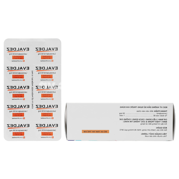 Evaldez 50mg trị tâm thần phân liệt (6 vỉ x 10 viên)