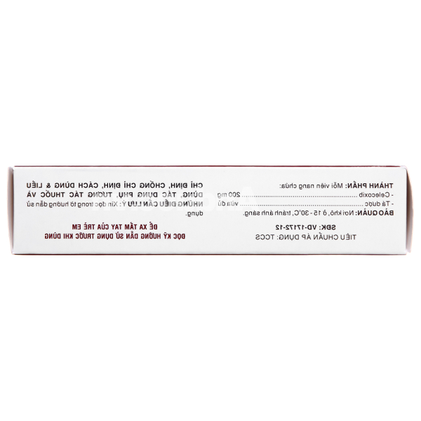 Celecoxib Domesco 200mg trị chứng thoái hóa khớp, viêm khớp dạng thấp (3 vỉ x 10 viên)
