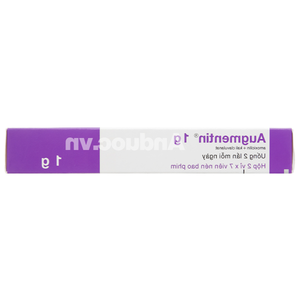 Augmentin 1g trị nhiễm khuẩn (2 vỉ x 7 viên)