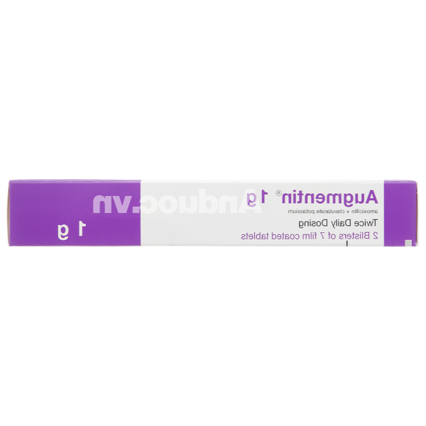 Augmentin 1g trị nhiễm khuẩn (2 vỉ x 7 viên)