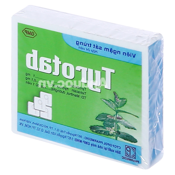 Viên ngậm Tyrotab sát khuẩn, trị viêm họng hộp 24 viên