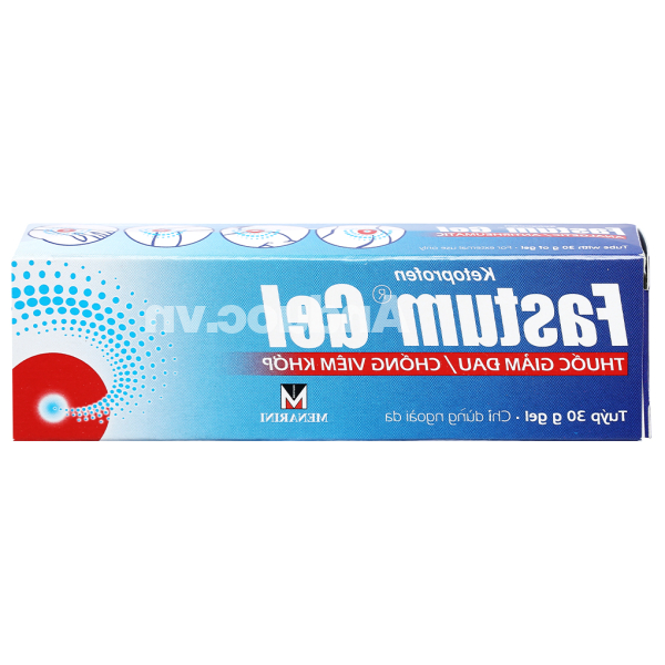 Fastum Gel 2.5% giảm đau, kháng viêm xương khớp tuýp 30g