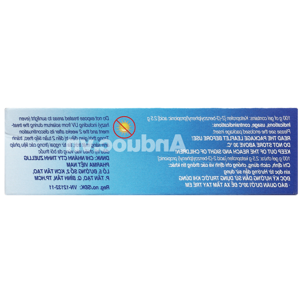 Fastum Gel 2.5% giảm đau, kháng viêm xương khớp tuýp 30g