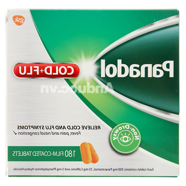 Panadol Cảm Cúm giảm các triệu chứng sốt, đau, sung huyết mũi (15 vỉ x 12 viên)
