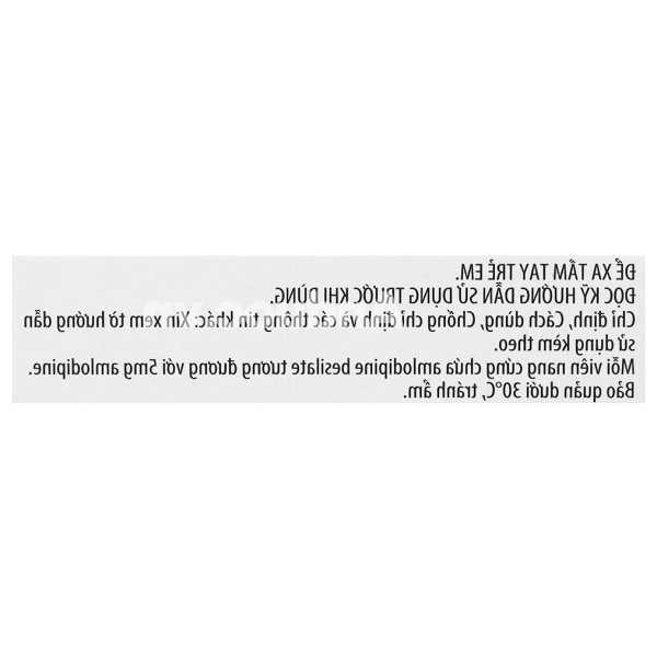 Amlor 5mg trị tăng huyết áp, bệnh mạch vành, đau thắt ngực (3 vỉ x 10 viên)