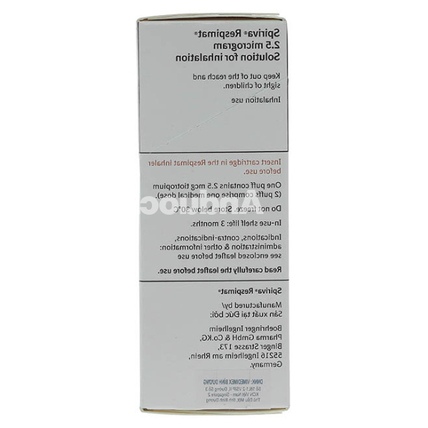 Dung dịch khí dung Spiriva Respimat 2.5mcg trị tắc nghẽn phổi mãn tính bình 30 liều 