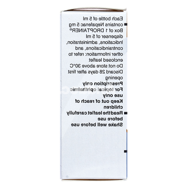 Hỗn dịch nhỏ mắt Nevanac 1 mg/ml trị viêm và đau mắt sau phẫu thuật chai 5ml