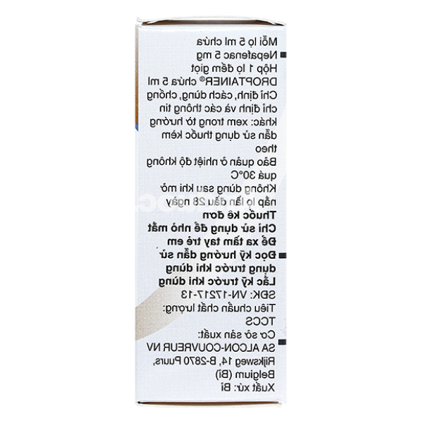 Hỗn dịch nhỏ mắt Nevanac 1 mg/ml trị viêm và đau mắt sau phẫu thuật chai 5ml