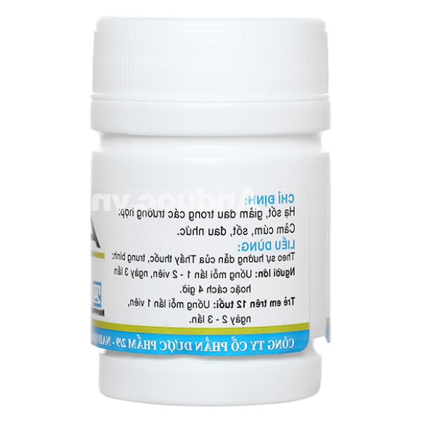 Acemol 325mg giảm đau, hạ sốt chai 40 viên