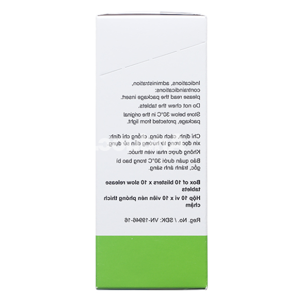 Pentasa 500mg trị viêm loét đại tràng và bệnh Crohn (10 vỉ x 10 viên)