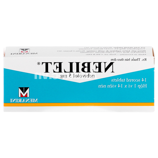 Nebilet 5mg trị tăng huyết áp, suy tim (1 vỉ x 14 viên)