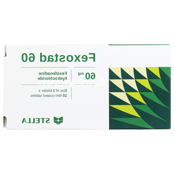 Fexostad 60 trị triệu chứng viêm mũi dị ứng, mày đay (1 vỉ x 10 viên)