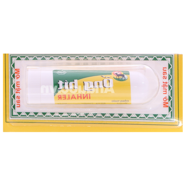 Ống hít Inhaler trị cảm cúm, nghẹt mũi vỉ 5 ống