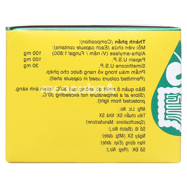 Neopeptine trị đầy hơi, khó tiêu (10 vỉ x 10 viên)