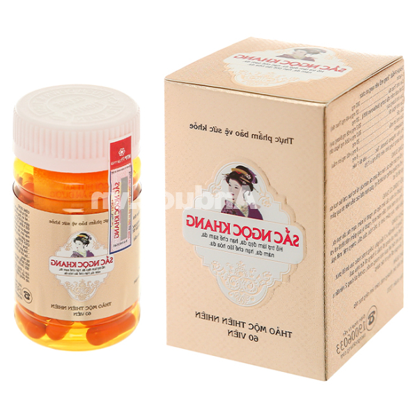 Sắc Ngọc Khang hạn chế lão hóa, làm đẹp da hộp 60 viên