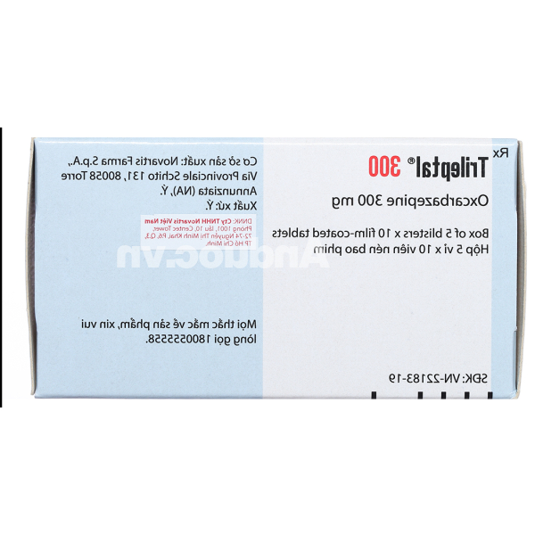 Trileptal 300 trị động kinh (5 vỉ x 10 viên)