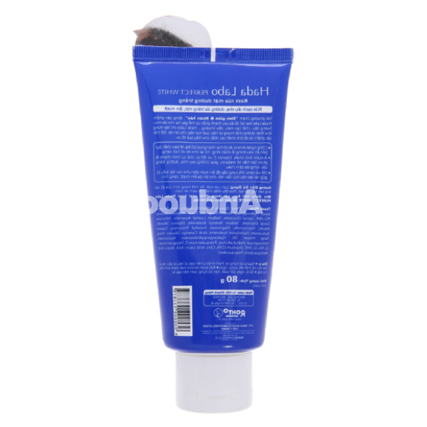 Kem rửa mặt Hada Labo Perfect White dưỡng trắng tuýp 80g