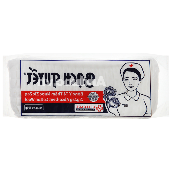 Bông gòn ZigZag Bạch Tuyết gói 100g