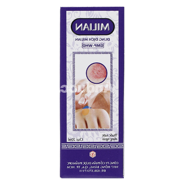 Dung dịch bôi Milian OPC trị nhiễm virus ngoài da, nhiễm khuẩn da chai 20ml