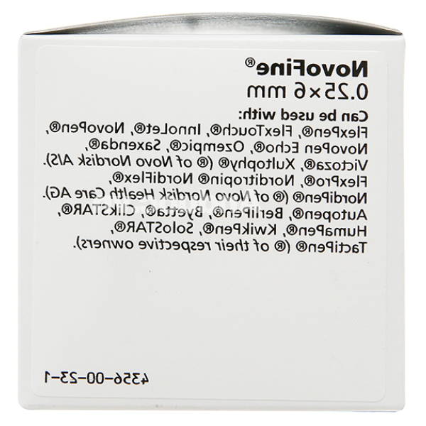 Đầu kim Novofine dùng cho bút tiêm của Novo Nordisk 31G (0,25 x 6mm) hộp 100 cái