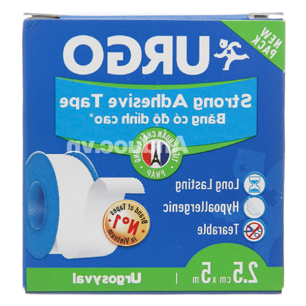 Băng keo lụa có độ dính cao Urgosyval (2.5cm x 5m)