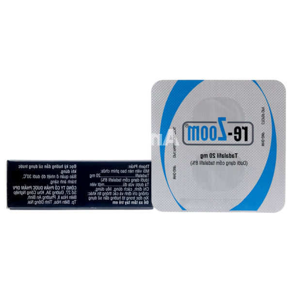 Re-Zoom 20mg trị rối loạn cương dương (2 vỉ x 2 viên)