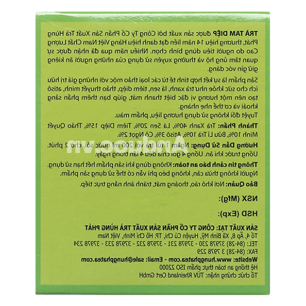 Trà Tam Diệp Hùng Phát hỗ trợ giảm cân hộp 25 gói x 2g