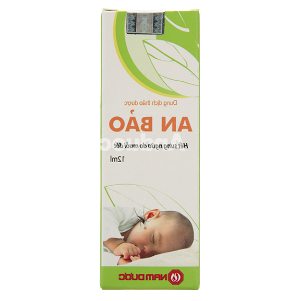 Dung dịch thảo dược An Bảo giảm sưng, ngứa do côn trùng đốt chai 12ml