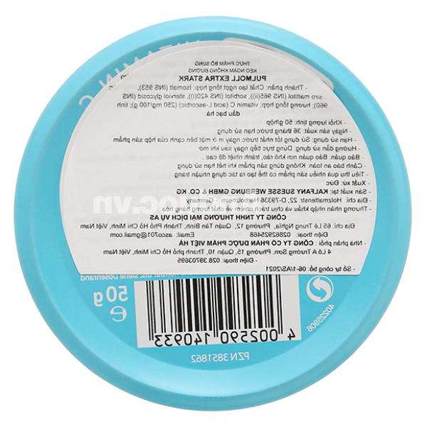 Kẹo ngậm Pulmoll Extra Stark vị bạc hà hỗ trợ giảm ho hộp 50g