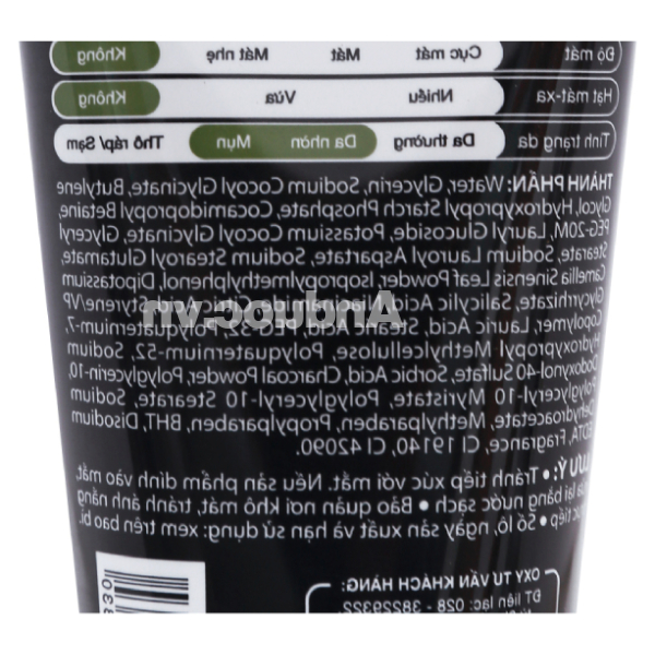 Kem rửa mặt Oxy Total Anti-Acne trà xanh làm dịu da, kiểm soát nhờn tuýp 100g