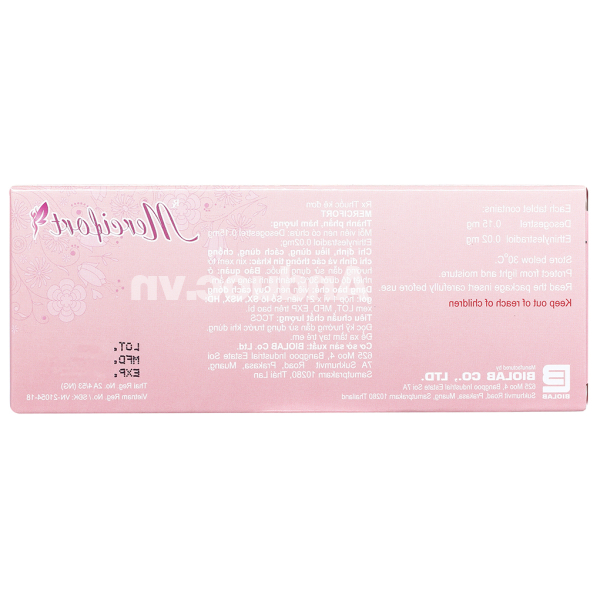 Mercifort thuốc tránh thai hằng ngày (1 vỉ x 21 viên)