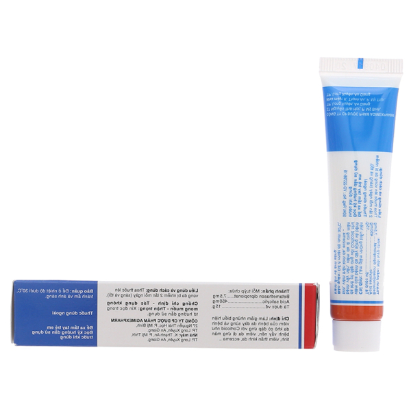 Thuốc mỡ Besalicyd trị viêm da tuýp 15g