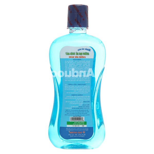 Nước súc miệng Thái Dương hương bạc hà chống sâu răng chai 500ml