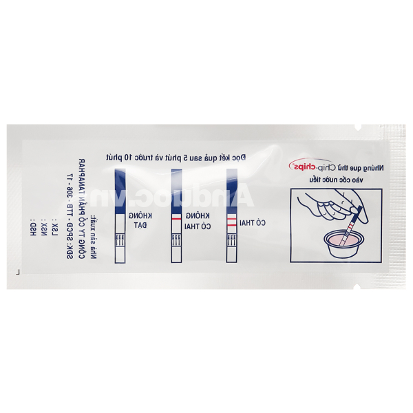 Que thử thai Chip-chips One-step Pregnancy Test