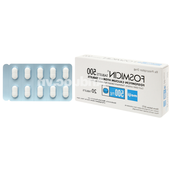 Fosmicin Tablets 500 trị nhiễm khuẩn (2 vỉ x 10 viên)