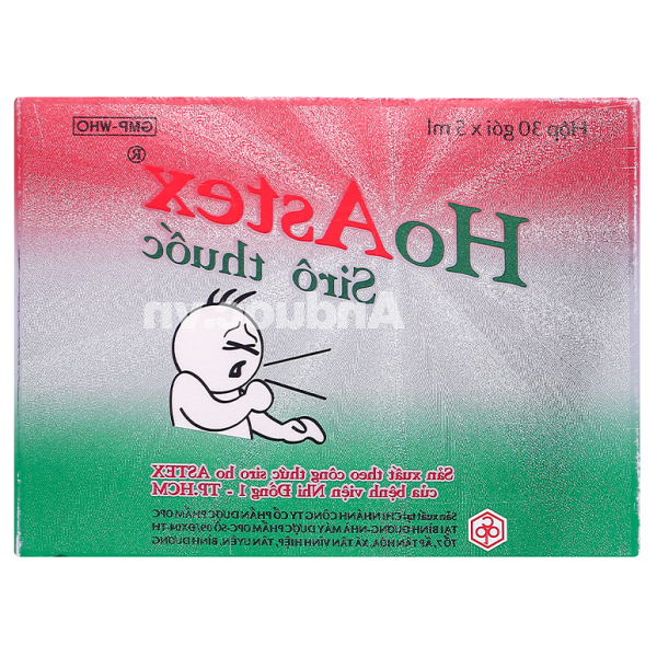 Siro HoAstex trị ho, viêm phế quản (30 gói x 5ml)