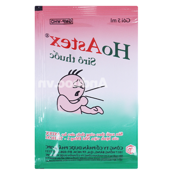 Siro HoAstex trị ho, viêm phế quản (30 gói x 5ml)