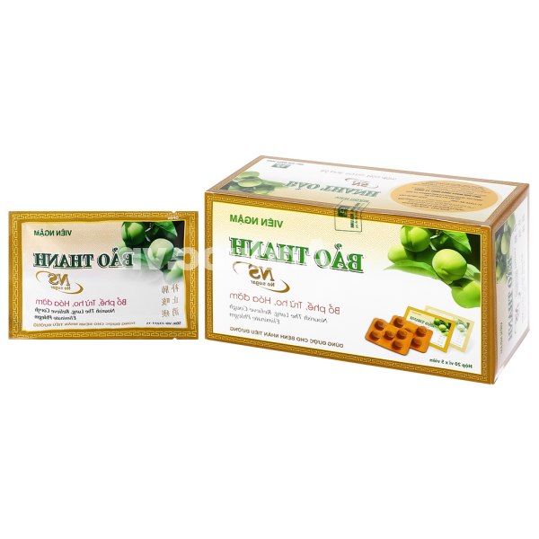 Viên ngậm Bảo Thanh không đường trị ho, bổ phế (20 vỉ x 5 viên)