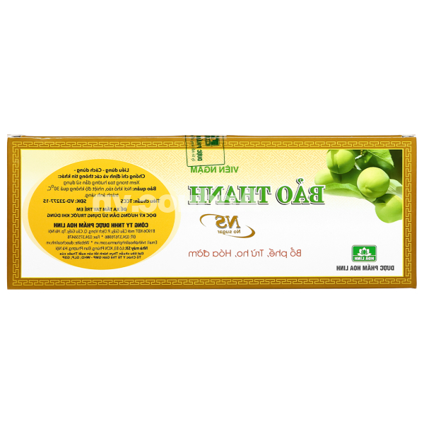 Viên ngậm Bảo Thanh không đường trị ho, bổ phế (20 vỉ x 5 viên)