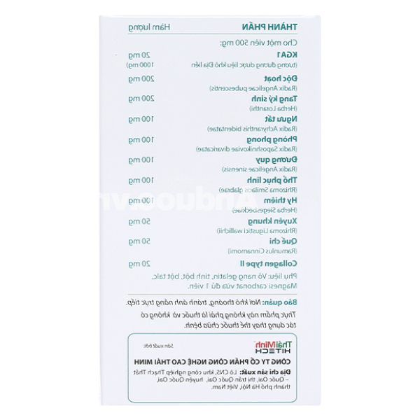 Khương Thảo Đan làm trơn và phục hồi sụn khớp hộp 30 viên