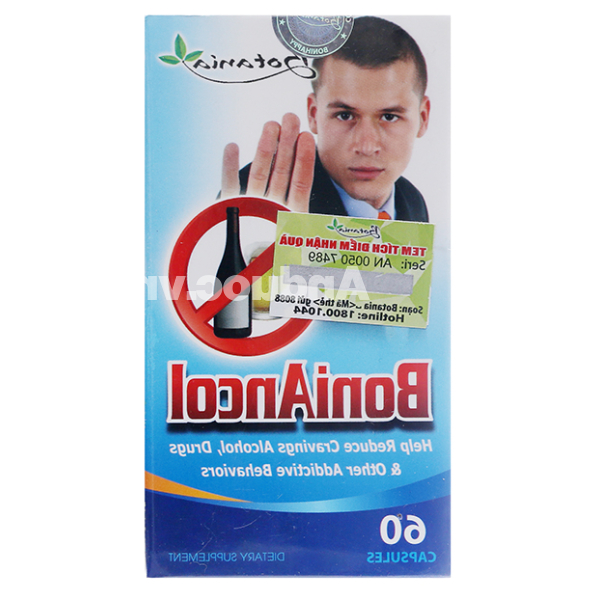 BoniAncol hỗ trợ cai rượu, giải rượu, bảo vệ gan chai 60 viên