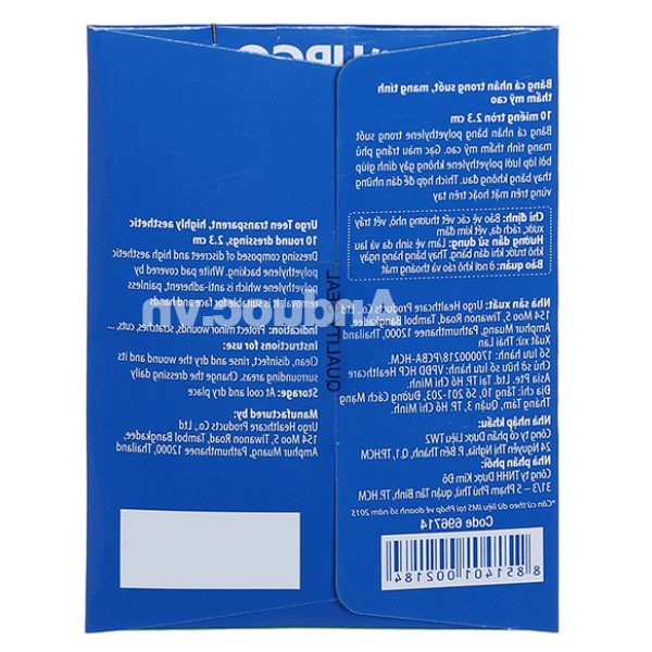 Băng cá nhân trong suốt Urgo Teen 2.3cm hộp 10 miếng