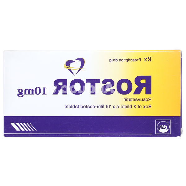 Rostor 10mg trị tăng mỡ máu (2 vỉ x 14 viên)