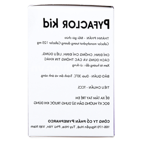 Cốm pha hỗn dịch uống Pyfaclor Kid 125mg trị nhiễm khuẩn hô hấp (24 gói x 2g)