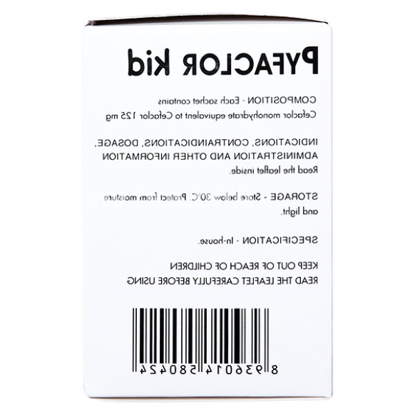 Cốm pha hỗn dịch uống Pyfaclor Kid 125mg trị nhiễm khuẩn hô hấp (24 gói x 2g)